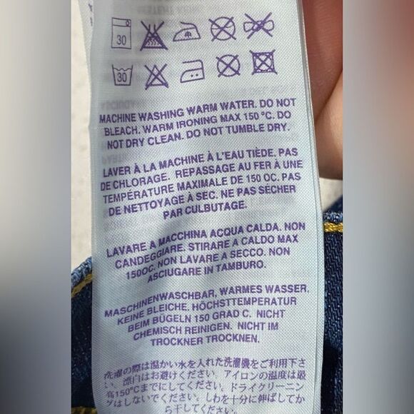 Victoria Beckham DVB Straight Leg Premium Denim Jeans 26x34 LNWO Tags - Picture 13 of 13